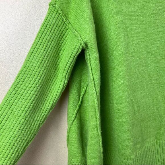 Sweater Oversized Pullover Green Lime Size S - Picture 4 of 6